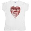 Rough Heart Love Is For Pussies Womens T-Shirt -Maria Sales Store Rough Heart Love Is For Pussies Womens T Shirt 8Ball 318