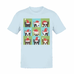 Santa Hat Pugs Christmas Kids T-Shirt -Maria Sales Store Santa Hat Pugs Christmas Kids T Shirt 8Ball 500