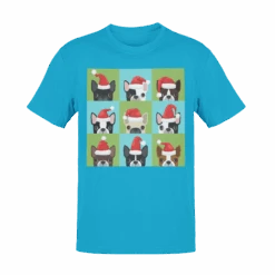 Santa Hat Pugs Christmas Kids T-Shirt -Maria Sales Store Santa Hat Pugs Christmas Kids T Shirt 8Ball 6228