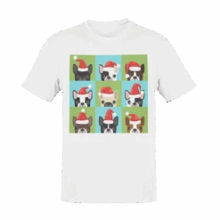 Santa Hat Pugs Christmas Kids T-Shirt -Maria Sales Store Santa Hat Pugs Christmas Kids T Shirt 8Ball 8399