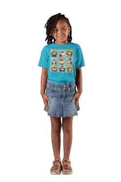 Santa Hat Pugs Christmas Kids T-Shirt