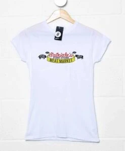 Satriales Meat Market Womens Fitted T-Shirt