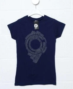 Section 9 Big Print Fitted Womens T-Shirt