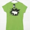 Shaking Dog Fitted Womens T-Shirt