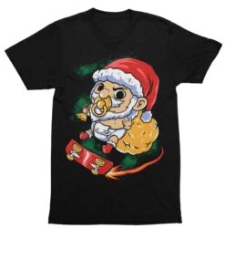 Skateboarding Baby Santa Unisex Christmas T-Shirt -Maria Sales Store Skateboarding Baby Santa Unisex Christmas T Shirt For Men 8Ball 6922