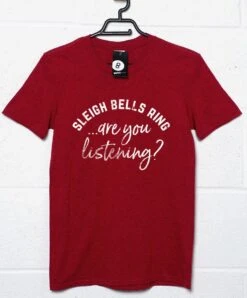 Sleigh Bells Ring Are You Listening T-Shirt -Maria Sales Store Sleigh Bells Ring are you Listening T Shirt For Men 8Ball 7642