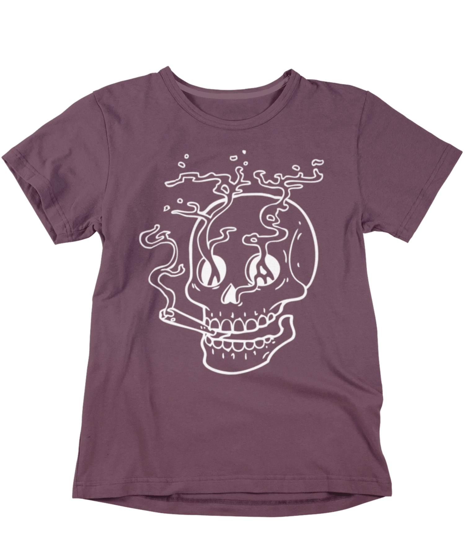 Smoking Skull Tattoo Design Adult Unisex T-Shirt 8 Smoking Skull Tattoo Design Adult Unisex T-Shirt - Image 6