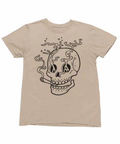 Smoking Skull Tattoo Design Adult Unisex T-Shirt 12 Smoking Skull Tattoo Design Adult Unisex T-Shirt -Maria Sales Store Smoking Skull Tattoo Design Adult Unisex Unisex T Shirt For Men And Women 8Ball 9809