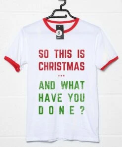 So This Is Christmas And What Have You Done T-Shirt -Maria Sales Store So This is Christmas and What Have you Done Unisex T Shirt 8Ball 8426