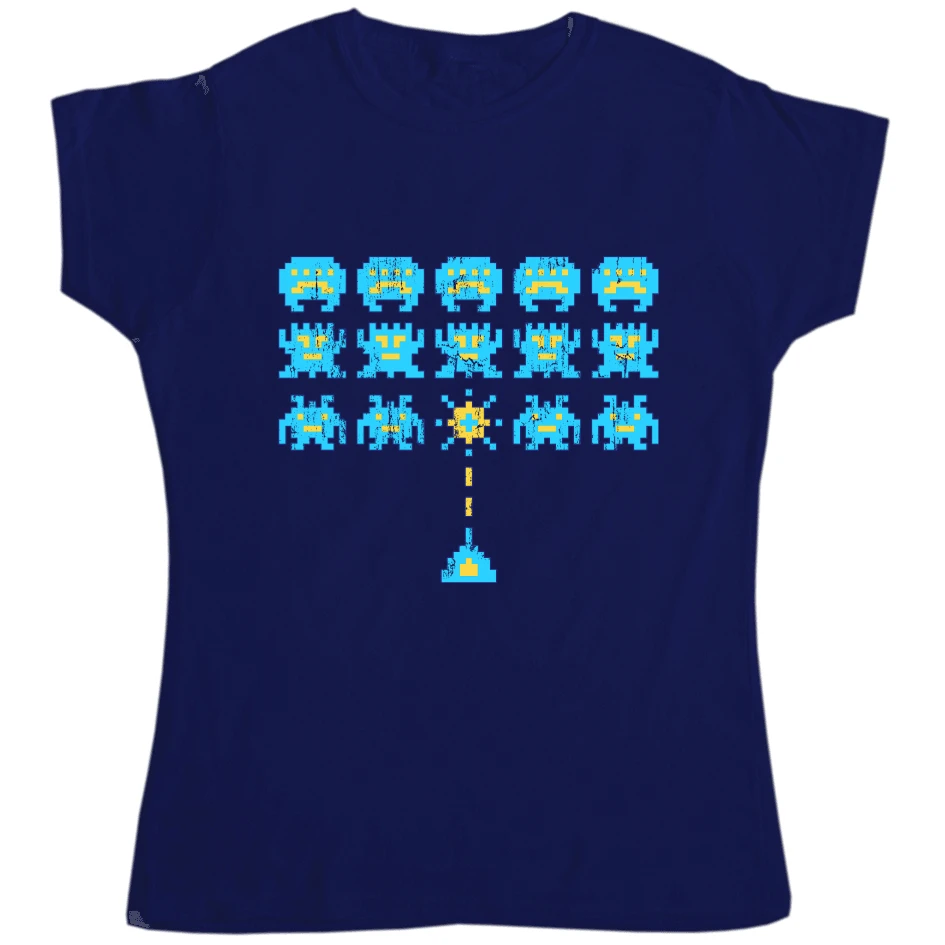 Space Invaders Womens T-Shirt 4 Space Invaders Womens T-Shirt - Image 2