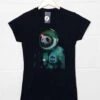 Space Panda Womens Fitted T-Shirt