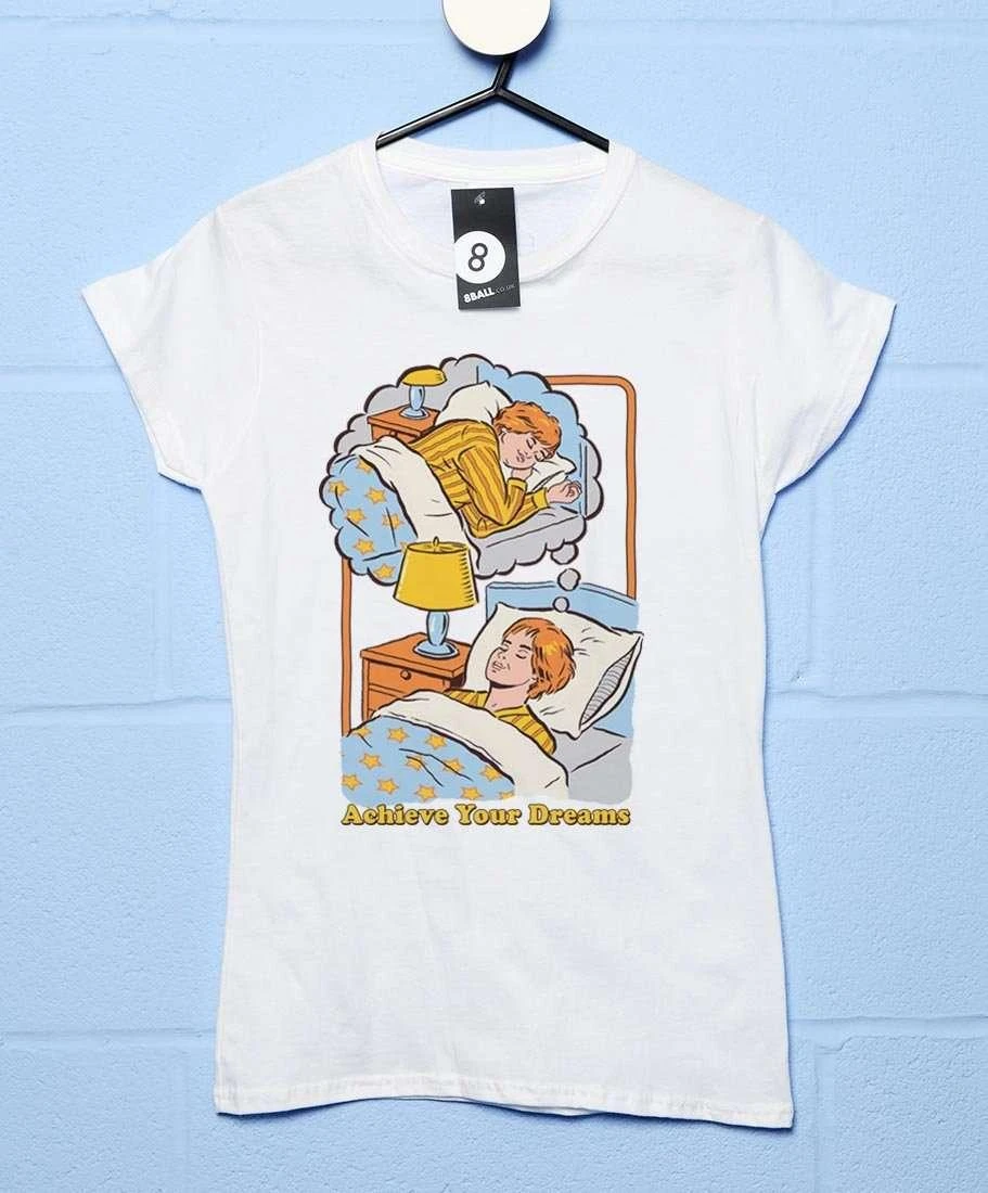 Steven Rhodes Achieve Your Dreams Womens Fitted T-Shirt 3 Steven Rhodes Achieve Your Dreams Womens Fitted T-Shirt