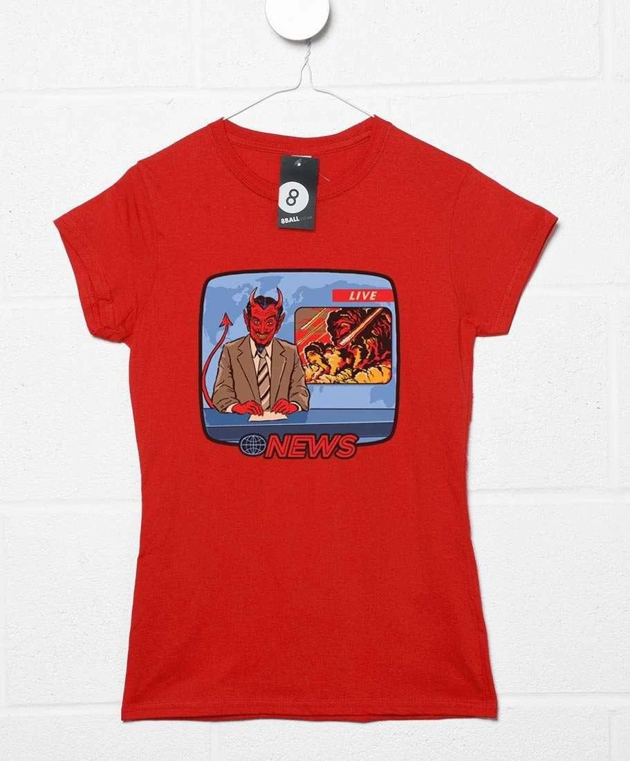 Steven Rhodes Breaking News Womens Fitted T-Shirt 3 Steven Rhodes Breaking News Womens Fitted T-Shirt