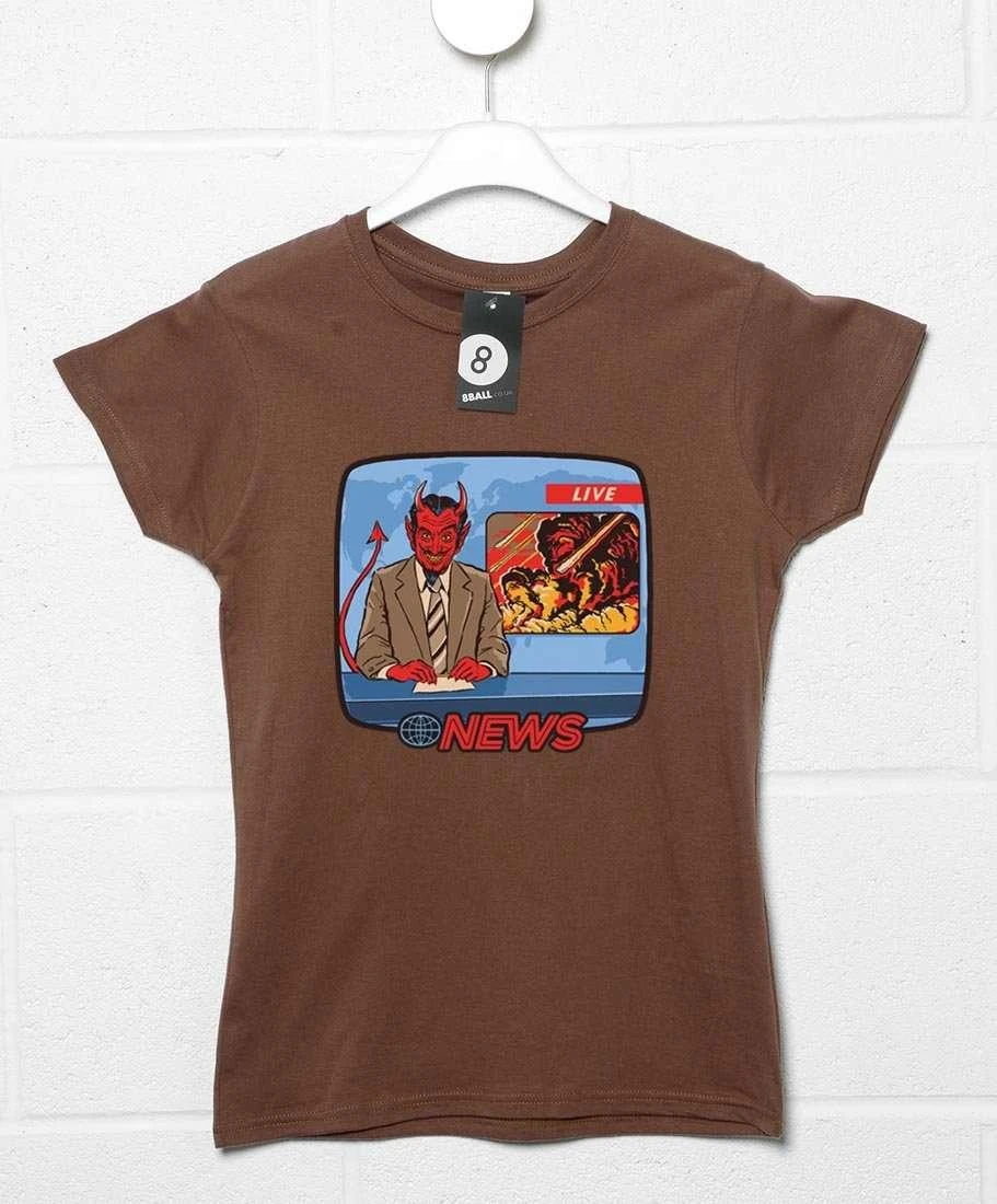 Steven Rhodes Breaking News Womens Fitted T-Shirt 5 Steven Rhodes Breaking News Womens Fitted T-Shirt - Image 3