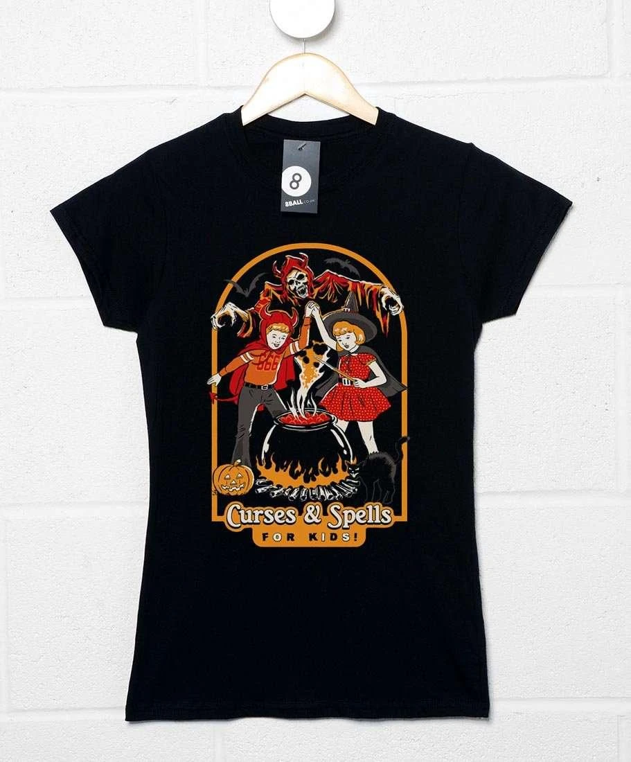 Steven Rhodes Curses And Spells Womens T-Shirt 4 Steven Rhodes Curses And Spells Womens T-Shirt - Image 2