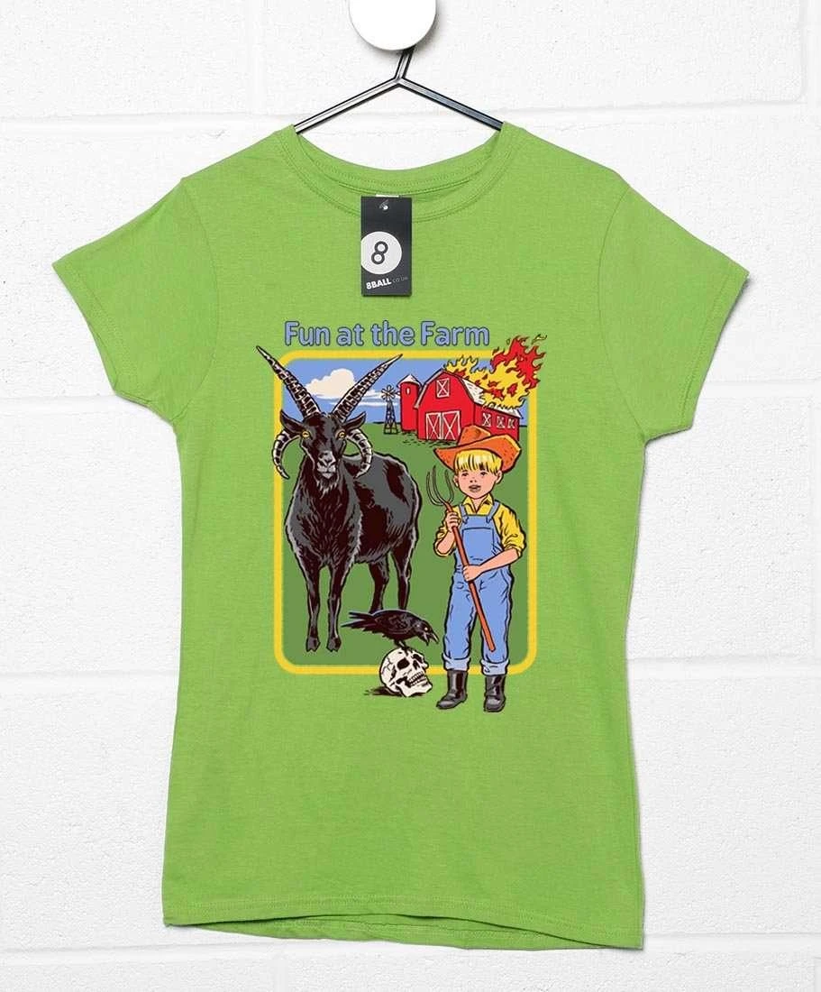 Steven Rhodes Fun At The Farm Womens T-Shirt 3 Steven Rhodes Fun At The Farm Womens T-Shirt