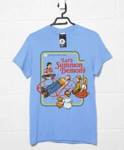 Steven Rhodes Let's Summon Demons T-Shirt -Maria Sales Store Steven Rhodes Let s Summon Demons Graphic T Shirt For Men 8Ball 6978