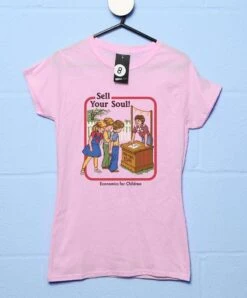 Steven Rhodes Sell Your Soul Womens Style T-Shirt -Maria Sales Store Steven Rhodes Sell Your Soul Womens Style T Shirt 8Ball 3402