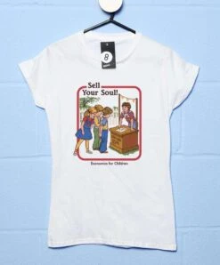 Steven Rhodes Sell Your Soul Womens Style T-Shirt -Maria Sales Store Steven Rhodes Sell Your Soul Womens Style T Shirt 8Ball 4016