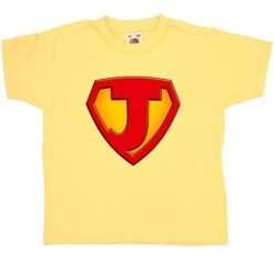 Super Hero J Age 7-8 Kids T-Shirt