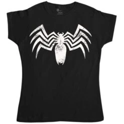 Superhero Venomous Spider Fitted Womens T-Shirt