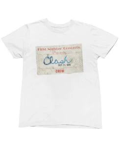 The Clash Take The Fifth Tour First Night Crew Pass T-Shirt