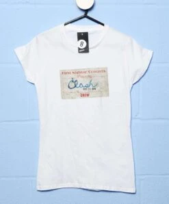 The Clash Take The Fifth Tour First Night Womens Style T-Shirt