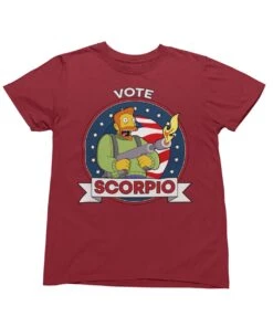 Top Notchy Vote Scorpio T-Shirt -Maria Sales Store Top Notchy Vote Scorpio Men s Unisex Graphic T Shirt For Men 8Ball 5577