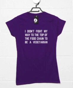 Top Of The Food Chain Fitted Womens T-Shirt