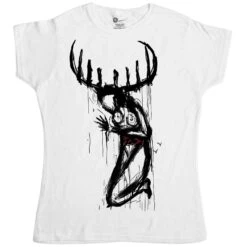 True Detective Fitted Womens T-Shirt, Inspired By Carcosa Church