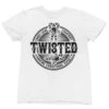 Twisted Candy Cane Mono Christmas T-Shirt -Maria Sales Store Twisted Candy Cane Mono Christmas Unisex Graphic T Shirt For Men 8Ball 5997