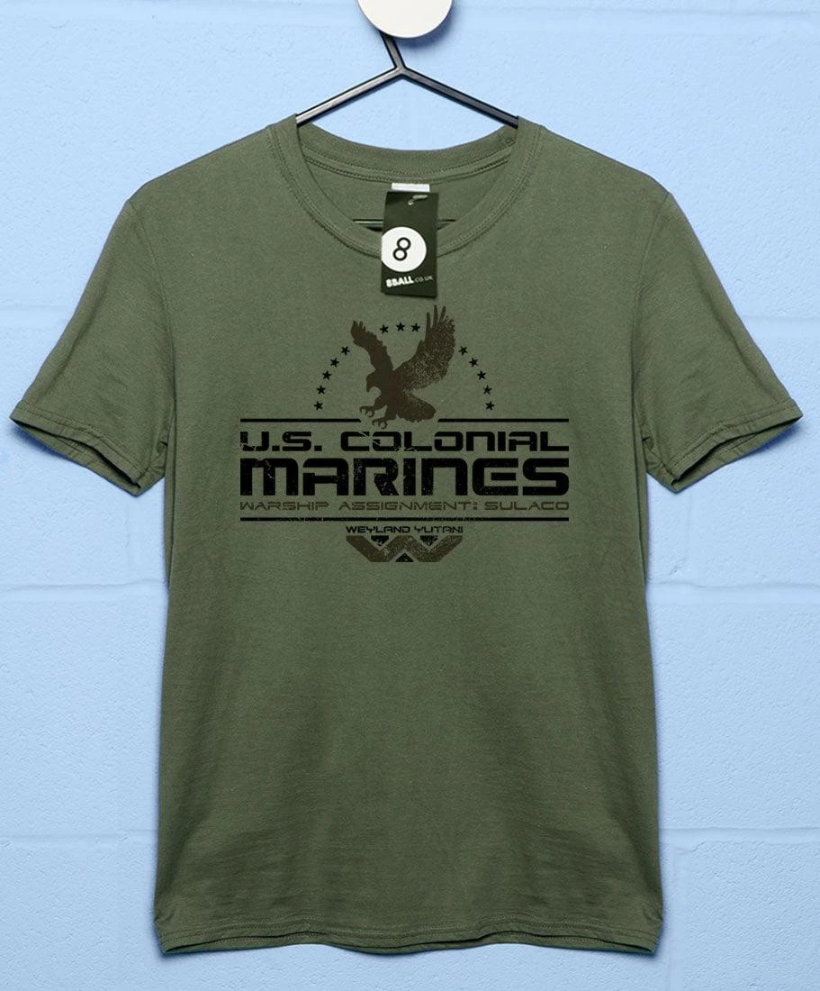 US Colonial Marines Eagle Logo T-Shirt 3 US Colonial Marines Eagle Logo T-Shirt