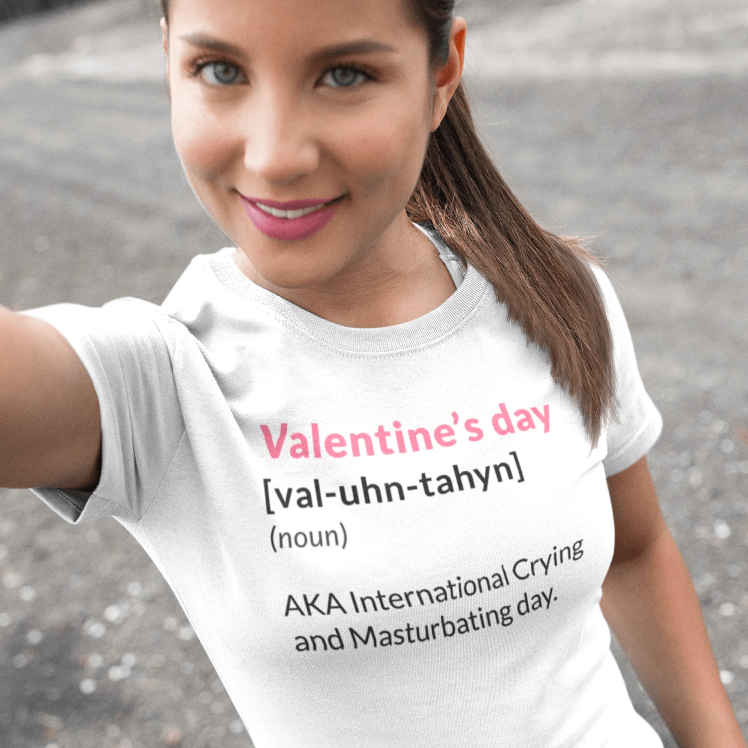 Valentine's Day Definition Also Known As Womens Fitted T-Shirt 4 Valentine's Day Definition Also Known As Womens Fitted T-Shirt - Image 2