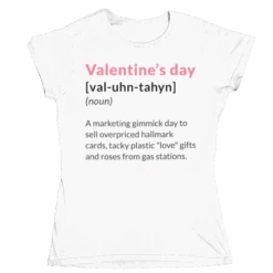 Valentine's Day Definition Marketing Gimmick Womens T-Shirt 8 Valentine's Day Definition Marketing Gimmick Womens T-Shirt -Maria Sales Store Valentine s Day Definition Marketing Gimmick Womens T Shirt 8Ball 9399