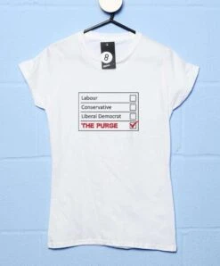 Vote Purge Fitted Womens T-Shirt