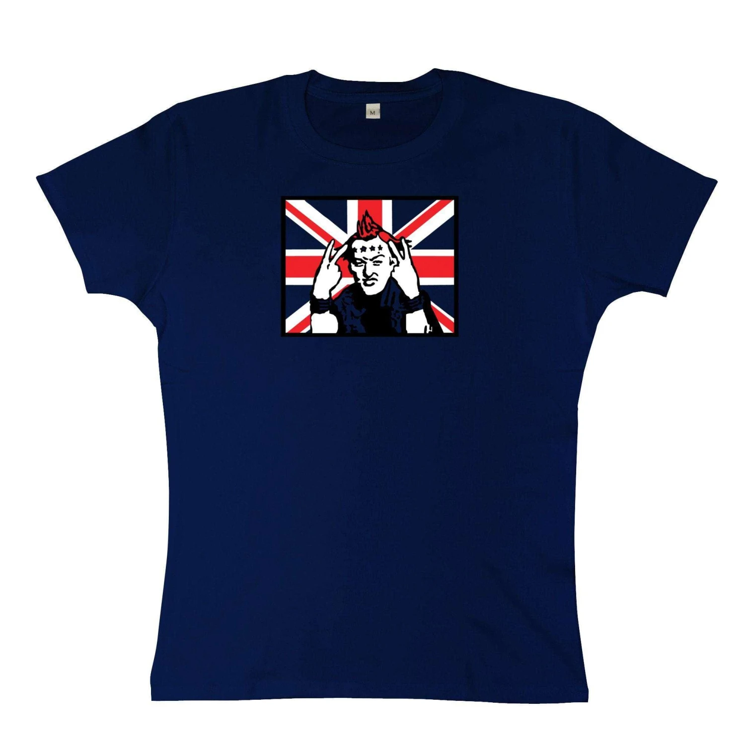 Vyvyan Basterd Union Flag Womens T-Shirt 3 Vyvyan Basterd Union Flag Womens T-Shirt