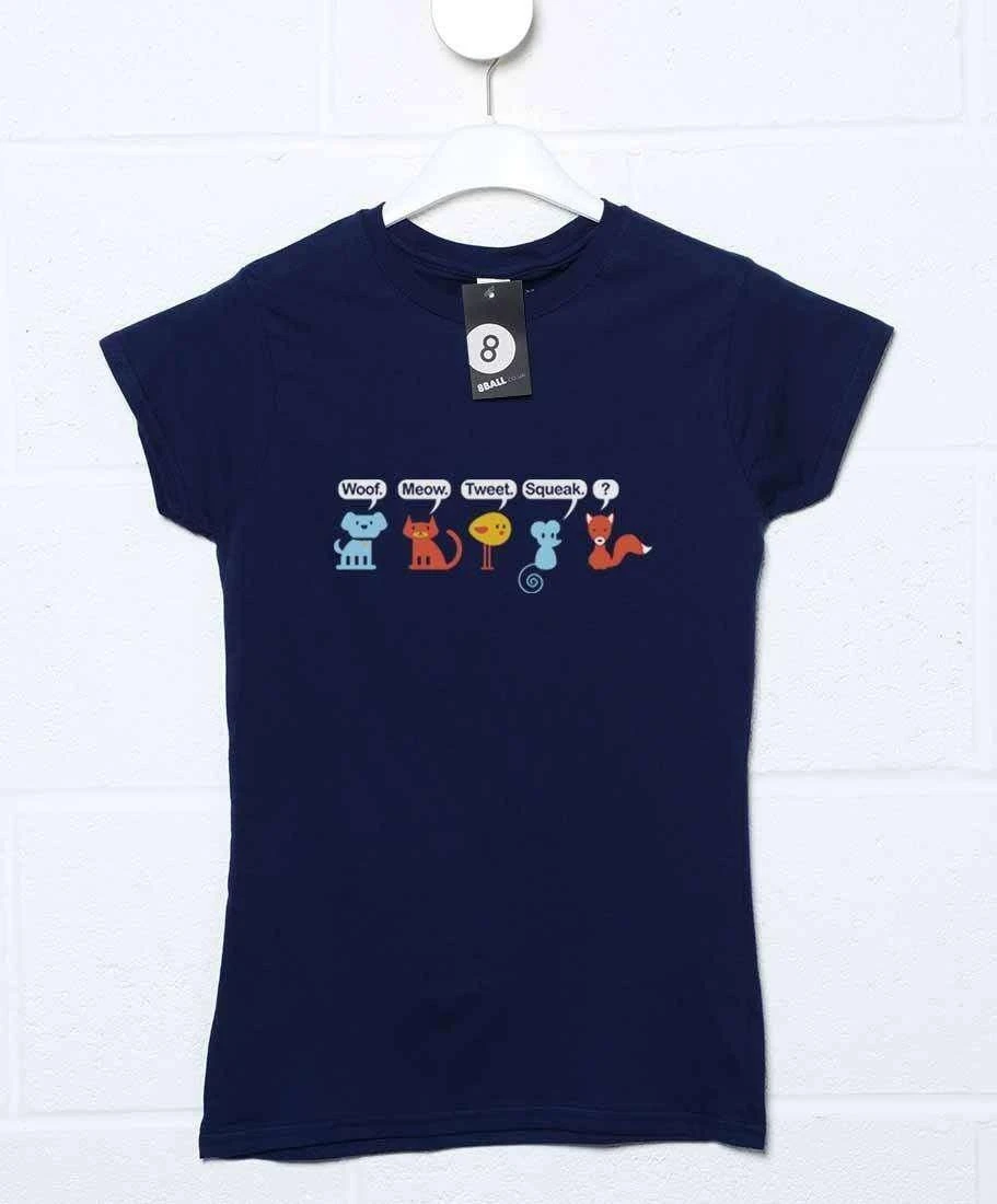 What Does The Fox Say Animals Womens T-Shirt 3 What Does The Fox Say Animals Womens T-Shirt