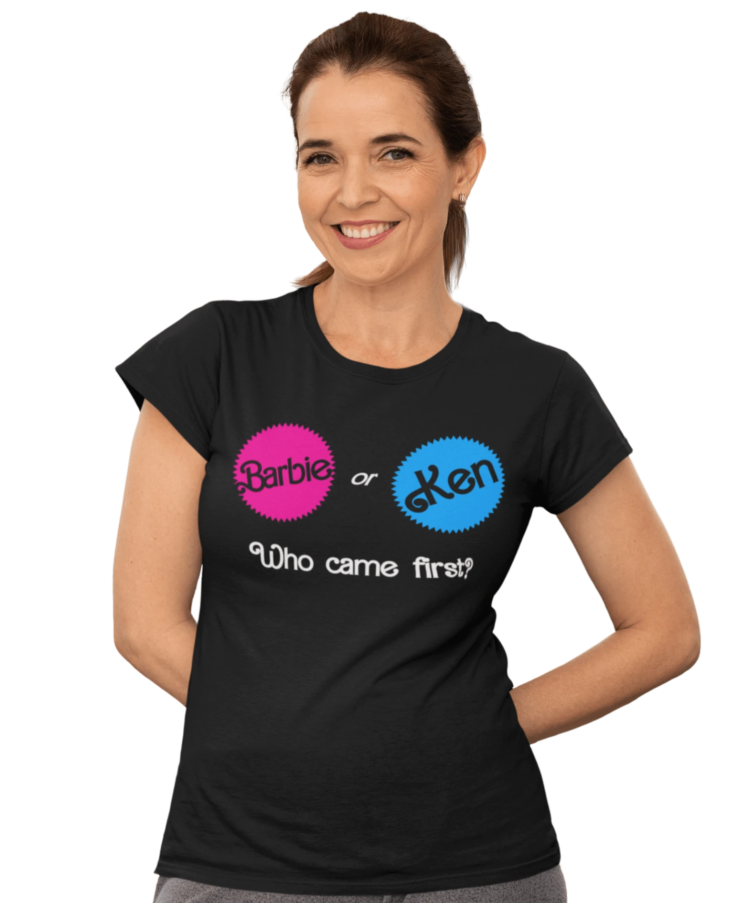 Who Came First Barbie Or Ken Womens Style T-Shirt 4 Who Came First Barbie Or Ken Womens Style T-Shirt - Image 2