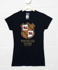 Winchester Coat Of Arms Fitted Womens T-Shirt